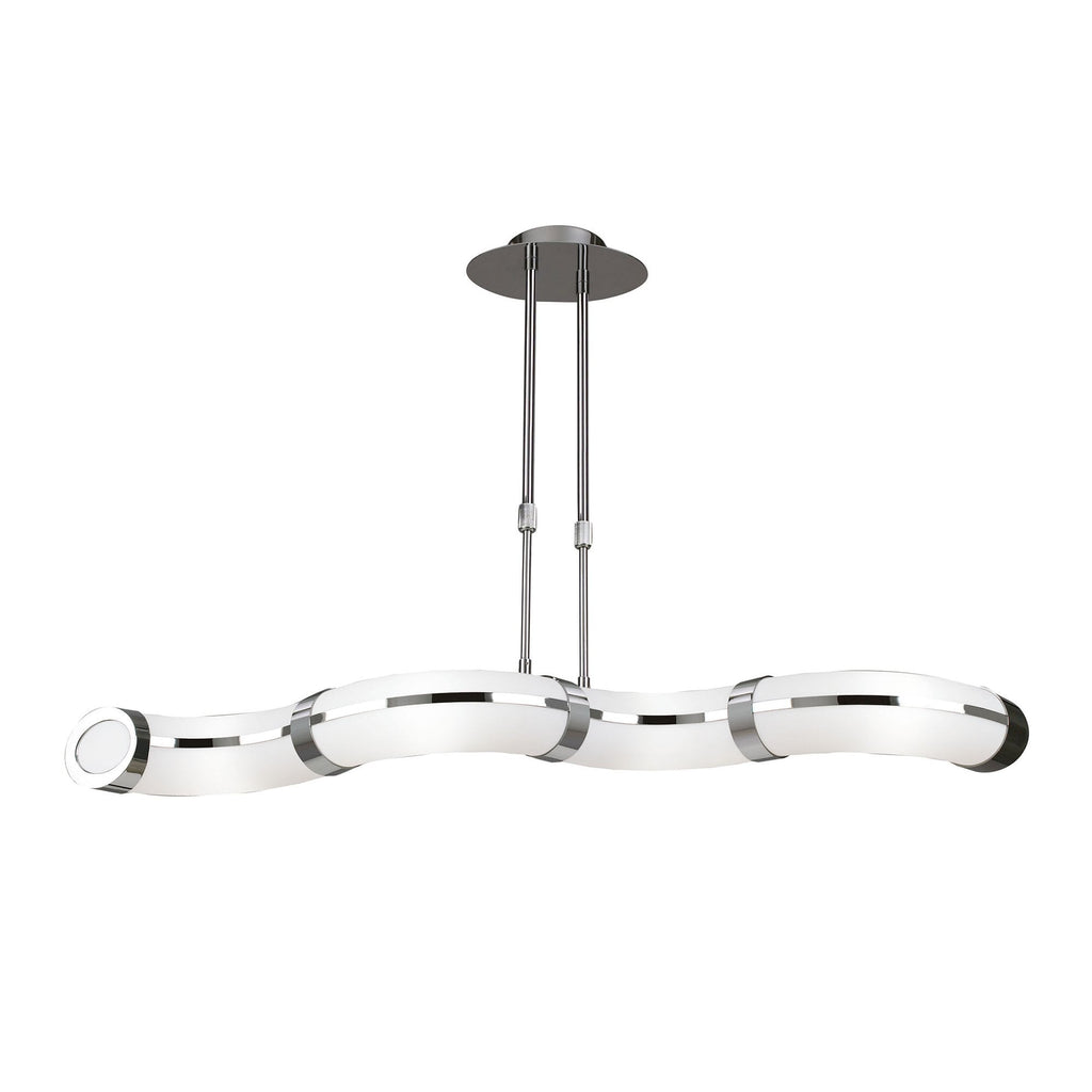 M8651/1 Guss Telescopic GU10 4 Light Polished Chrome White Acrylic