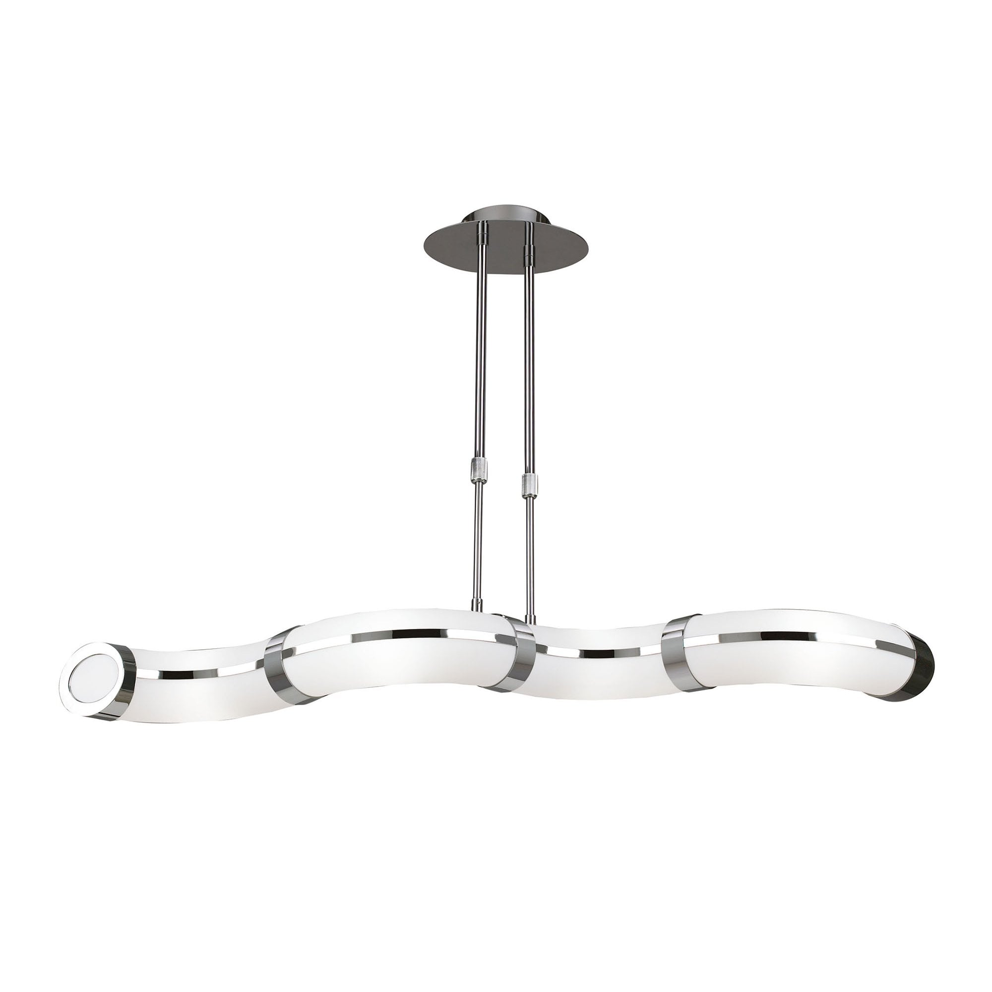 M8651/1 Guss Telescopic GU10 4 Light Polished Chrome White Acrylic