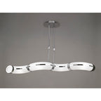 M8651/1 Guss Telescopic GU10 4 Light Polished Chrome White Acrylic