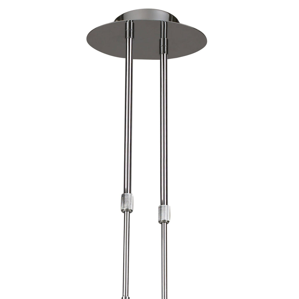 M8651/1 Guss Telescopic GU10 4 Light Polished Chrome White Acrylic