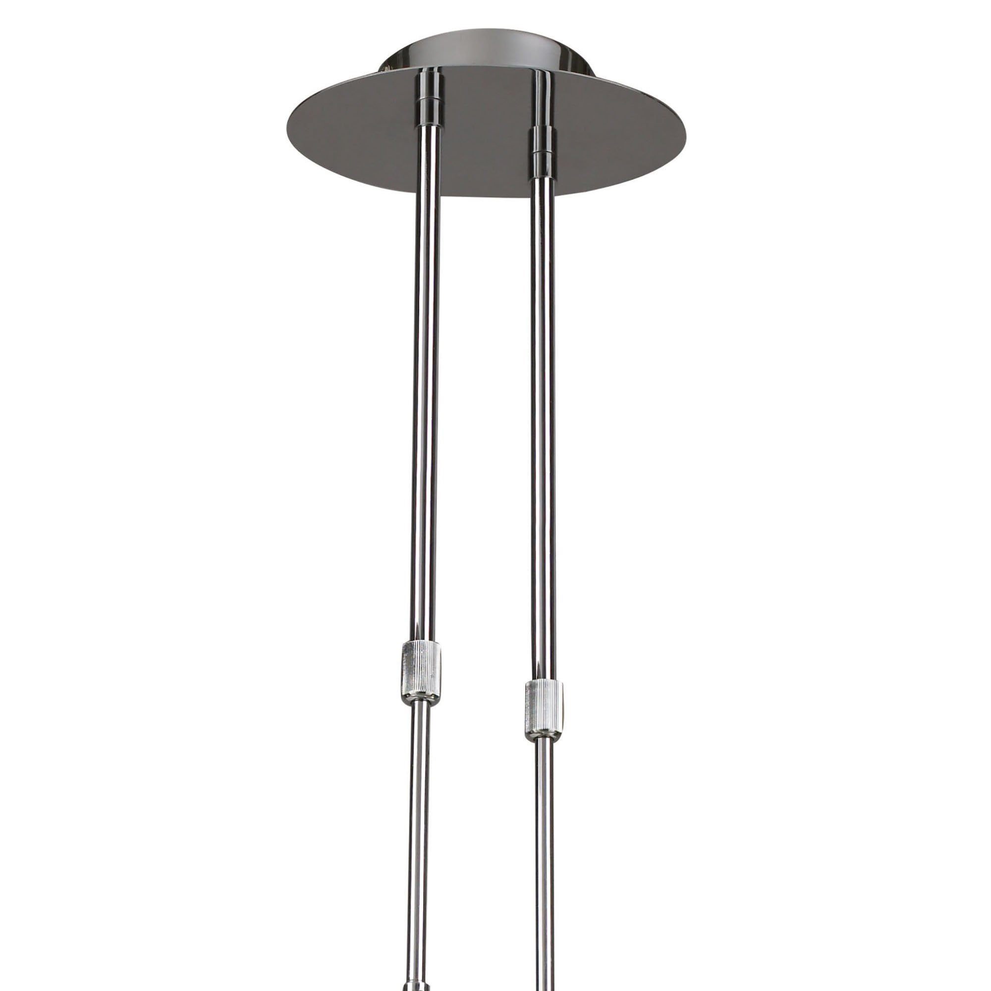 M8651/1 Guss Telescopic GU10 4 Light Polished Chrome White Acrylic