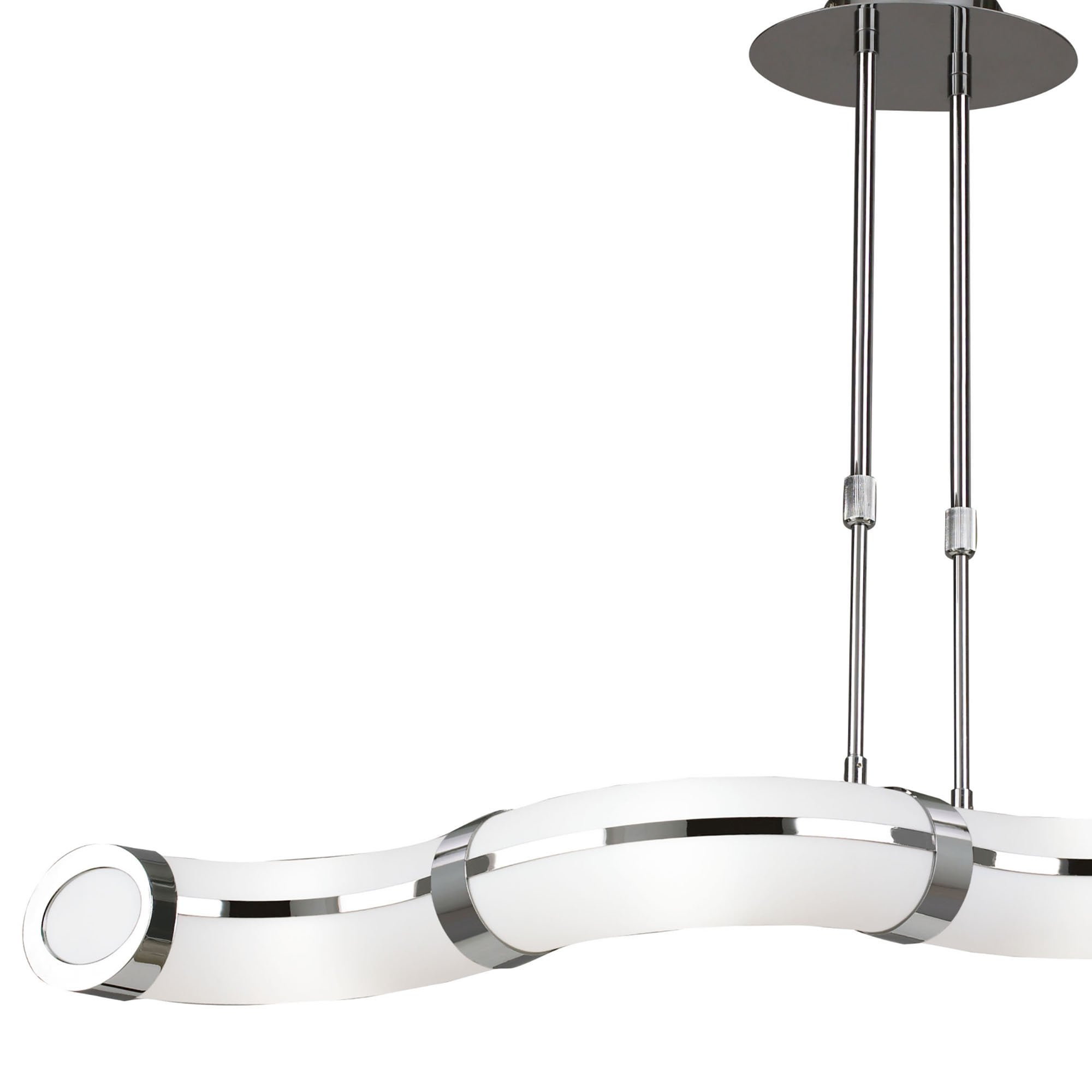 M8651/1 Guss Telescopic GU10 4 Light Polished Chrome White Acrylic