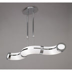 M8652/1 Guss Telescopic GU10 3 Light Polished Chrome White Acrylic