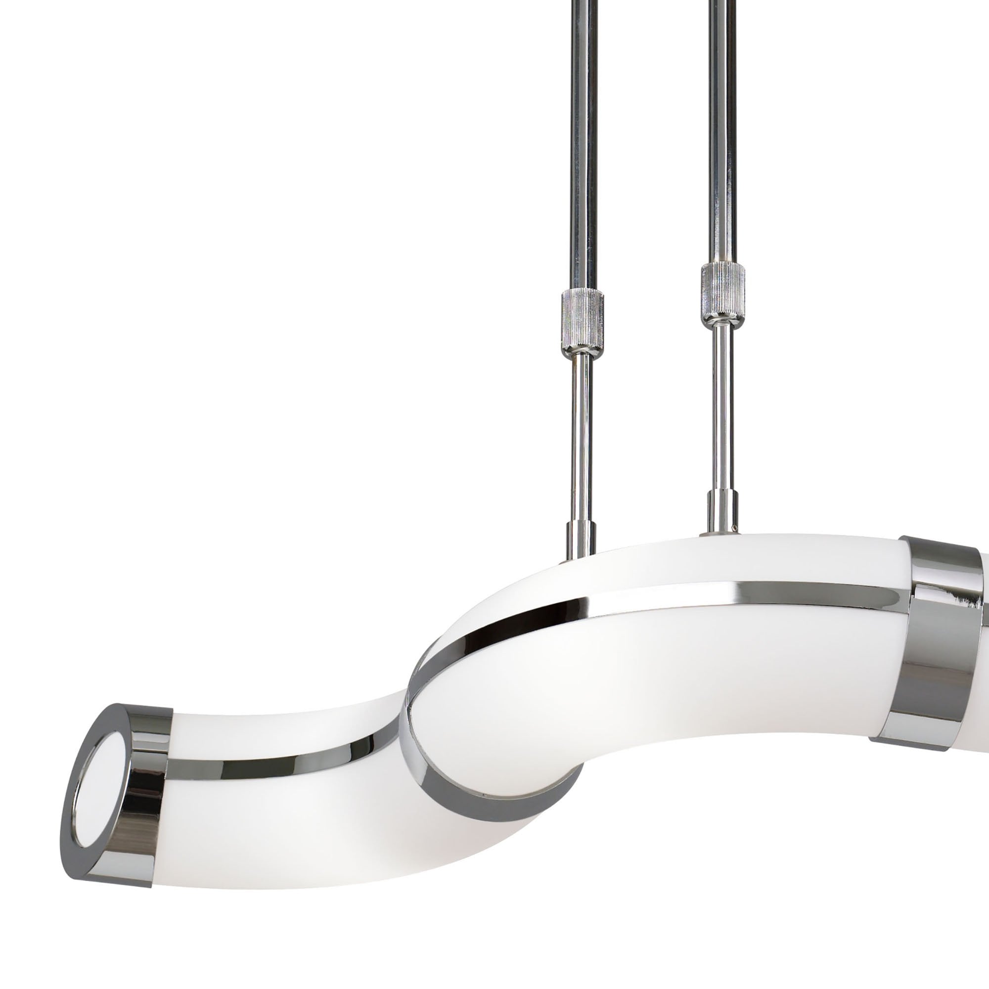 M8652/1 Guss Telescopic GU10 3 Light Polished Chrome White Acrylic