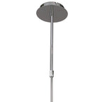 M8650/1 Guss Rectangular Pendant Convertible To Semi Flush 2 Arm GU10 4 Light Bar Polished Chrome/White Acrylic