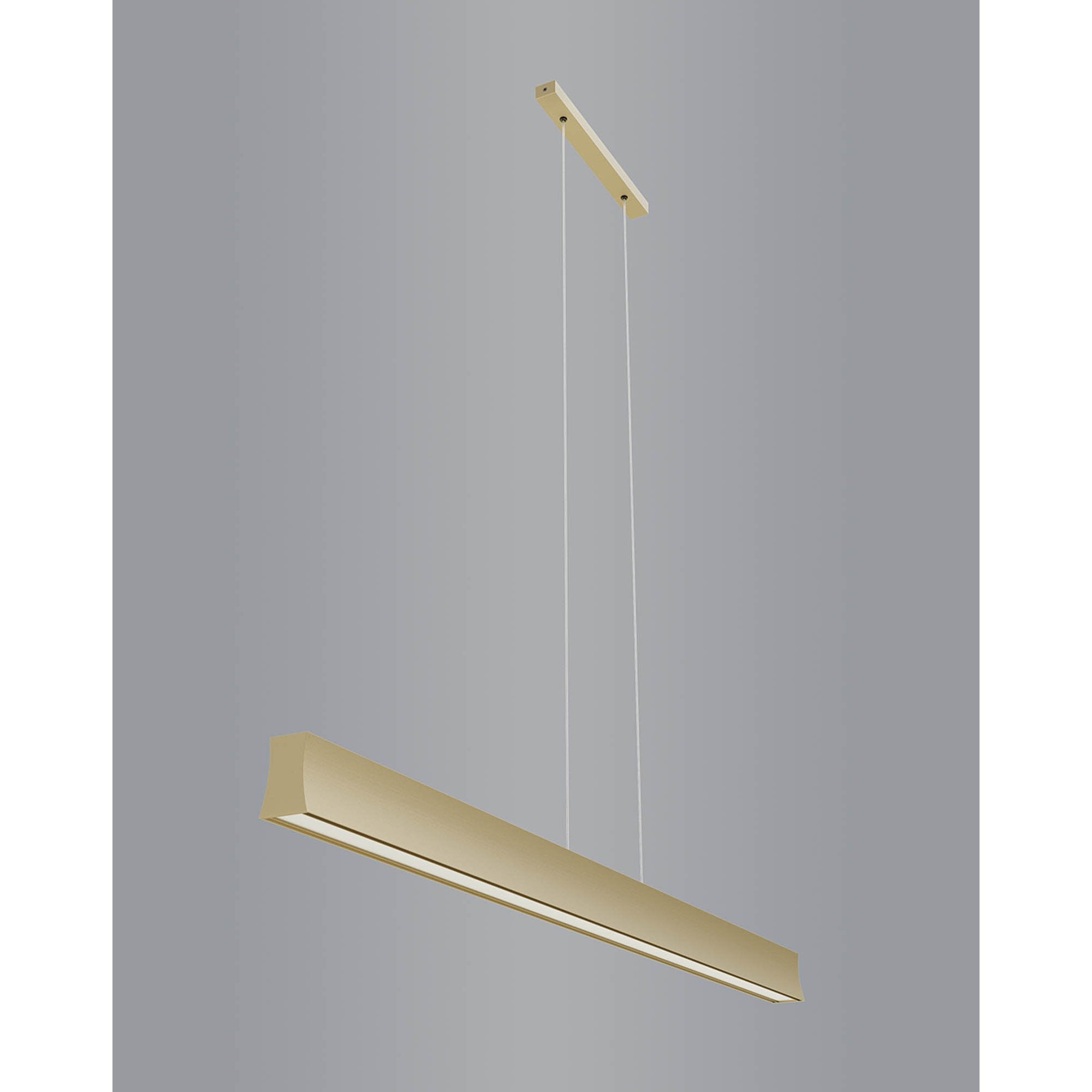 M7569 Hanok Linear Pendant 110° 38W LED Sand Brown