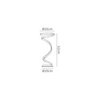 M6103 Helix Table Lamp 52cm 20W LED Polished Chrome