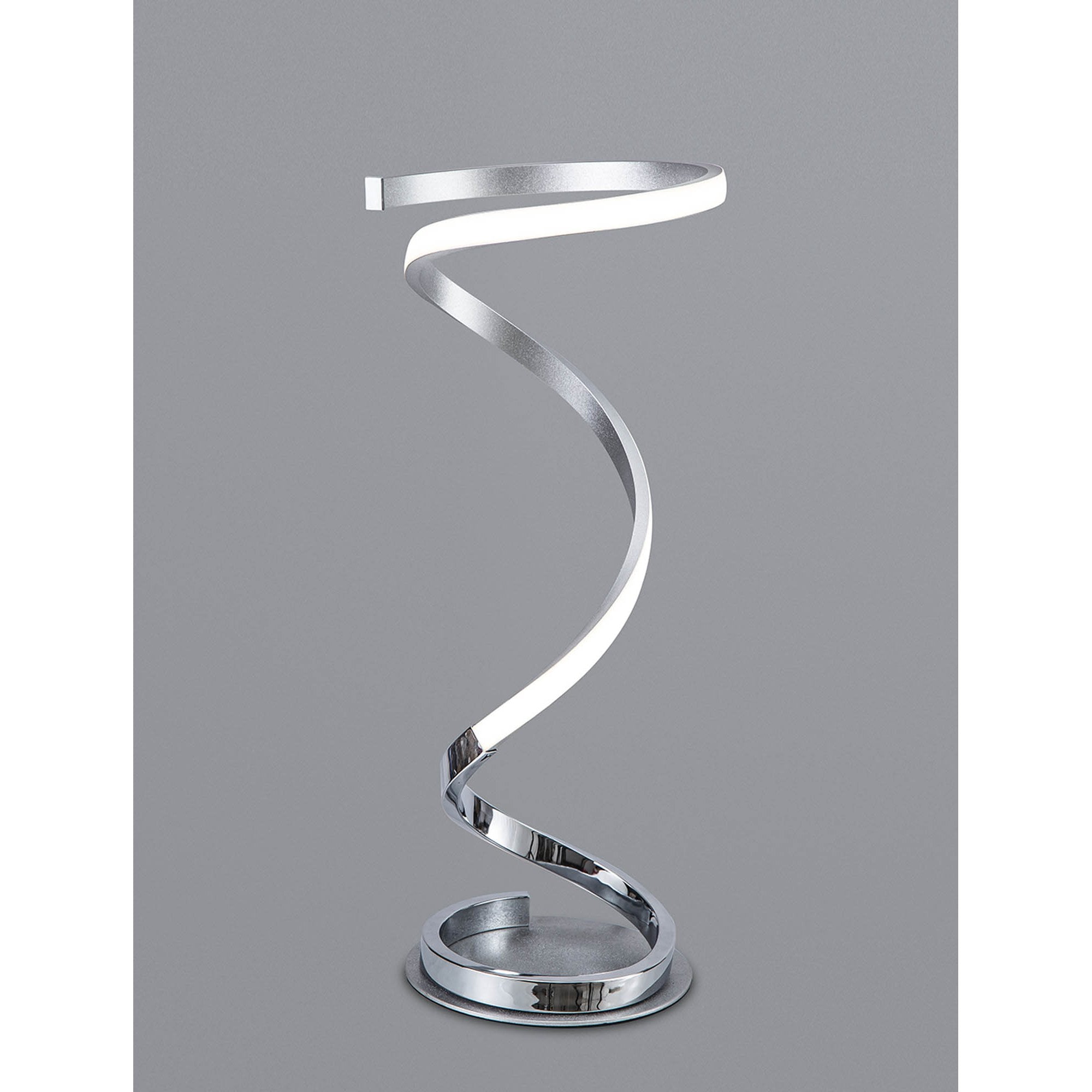 M6103 Helix Table Lamp 52cm 20W LED Polished Chrome