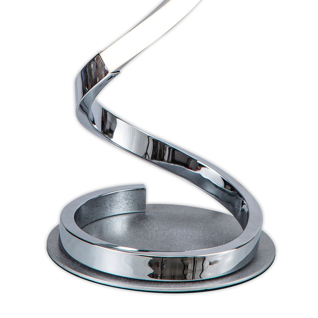 M6103 Helix Table Lamp 52cm 20W LED Polished Chrome