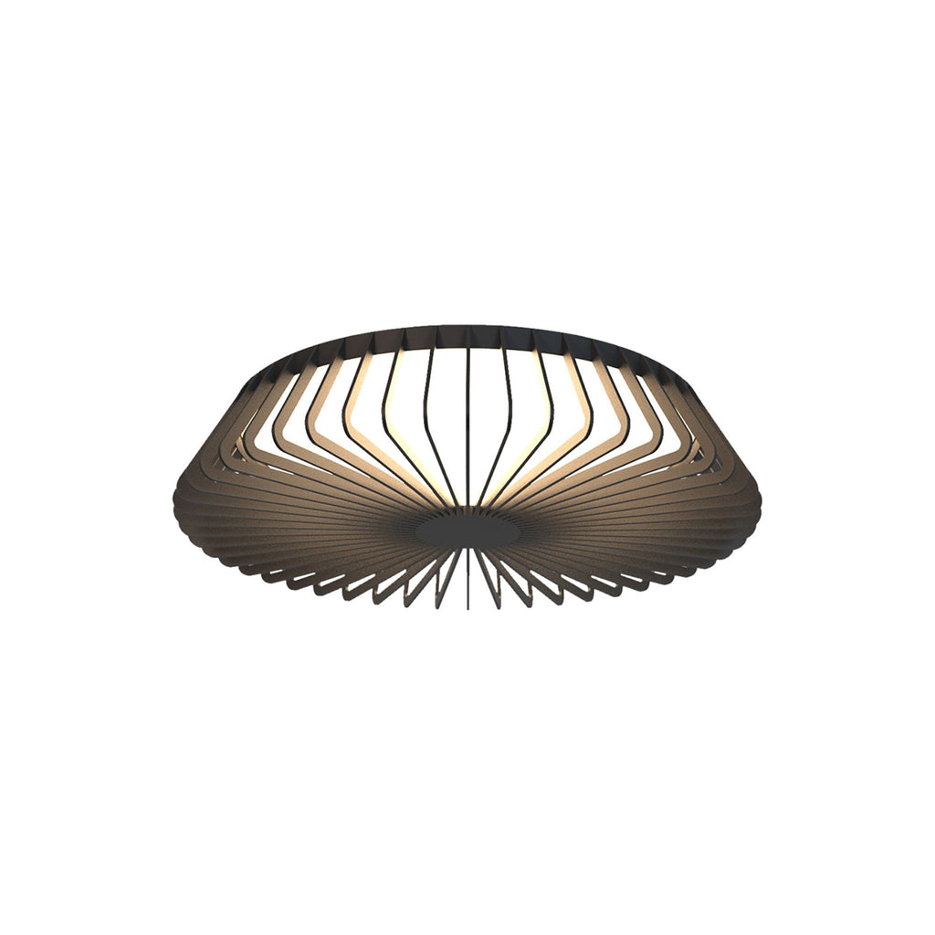 M7968 Himalaya 53cm Round Ceiling (Light Only) 56W LED Remote Control Black