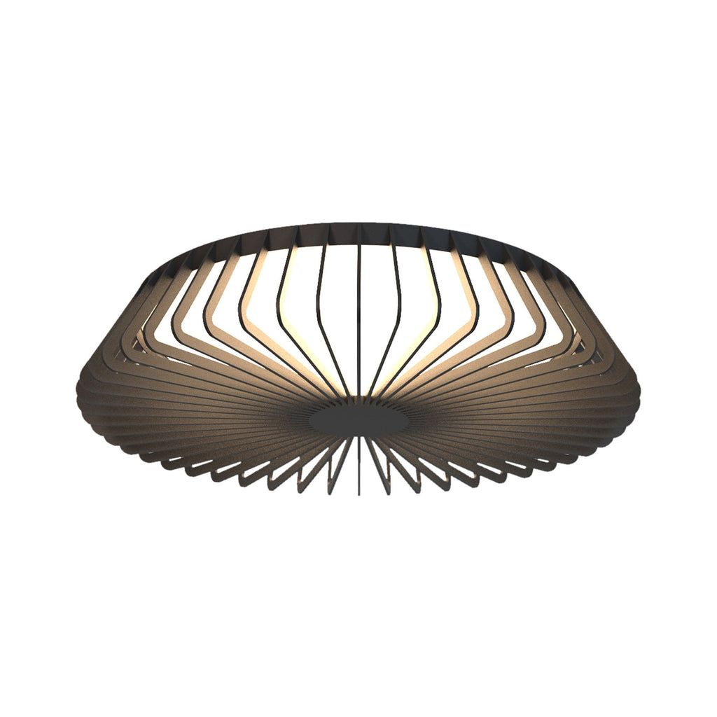 M7965 Himalaya 63cm Round Ceiling (Light Only) 80W LED Remote Control Black