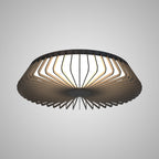 M7965 Himalaya 63cm Round Ceiling (Light Only) 80W LED Remote Control Black