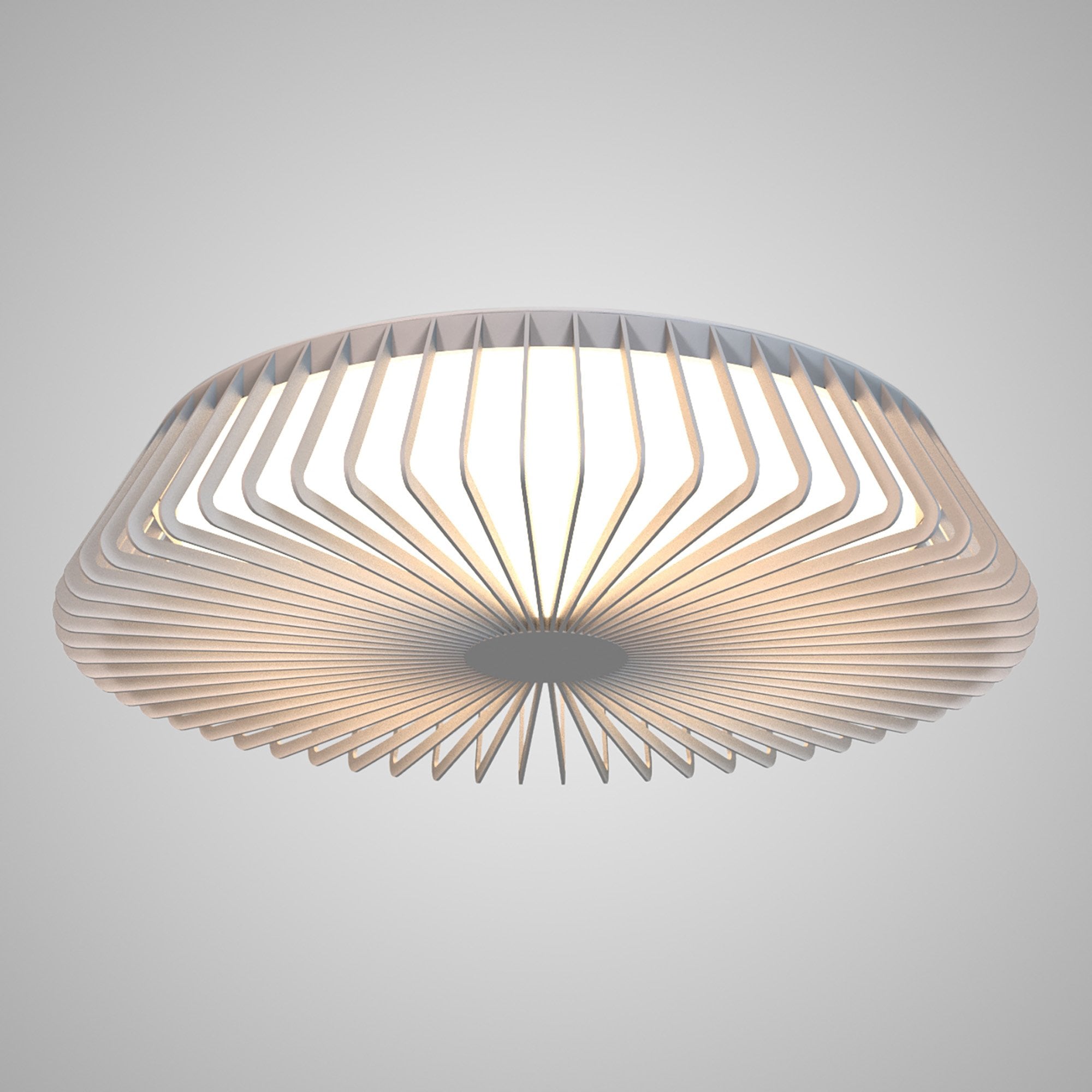 M7963 Himalaya 63cm Round Ceiling (Light Only) 80W LED Remote Control White