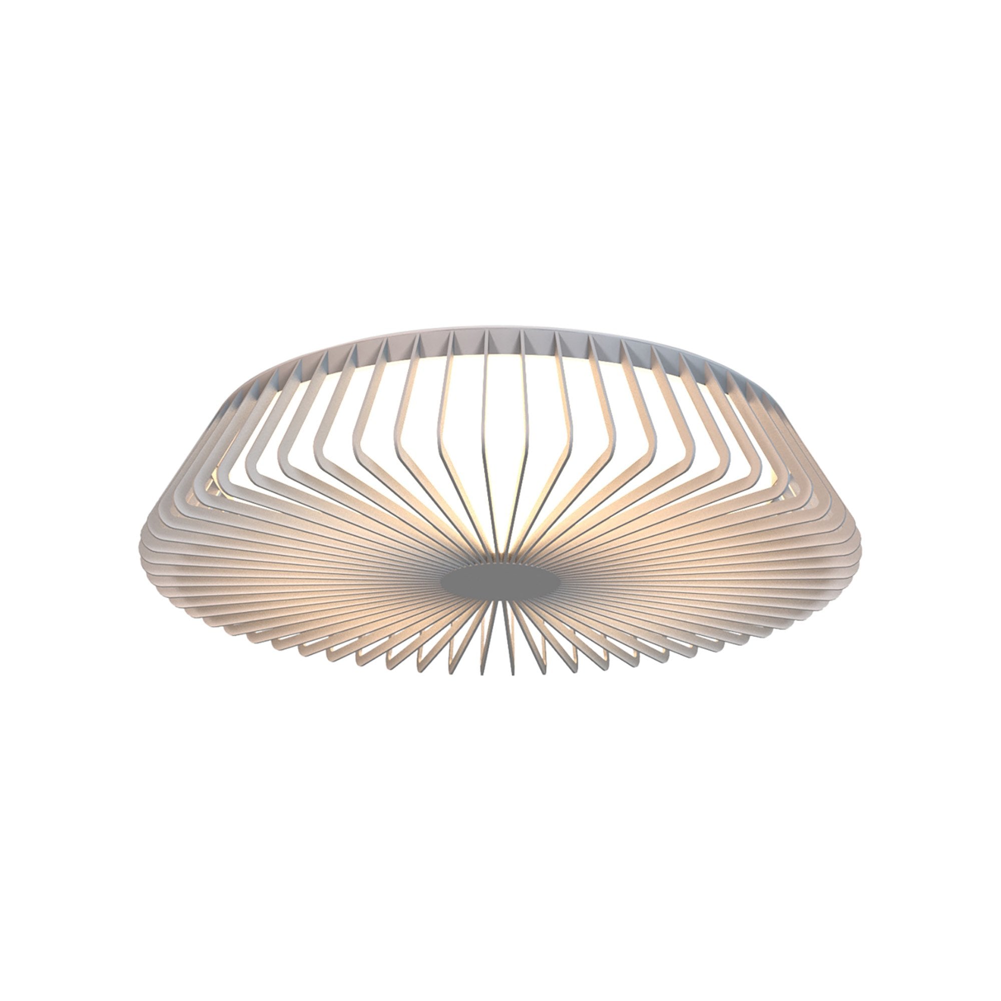 M7966 Himalaya 53cm Round Ceiling (Light Only) 56W LED Remote Control White