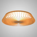 M7964 Himalaya 63cm Round Ceiling (Light Only) 80W LED Remote Control Wood