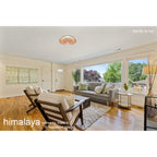 M7964 Himalaya 63cm Round Ceiling (Light Only) 80W LED Remote Control Wood