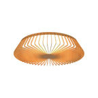 M7967 Himalaya 53cm Round Ceiling (Light Only) 56W LED Remote Control Wood