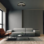 M7967 Himalaya 53cm Round Ceiling (Light Only) 56W LED Remote Control Wood