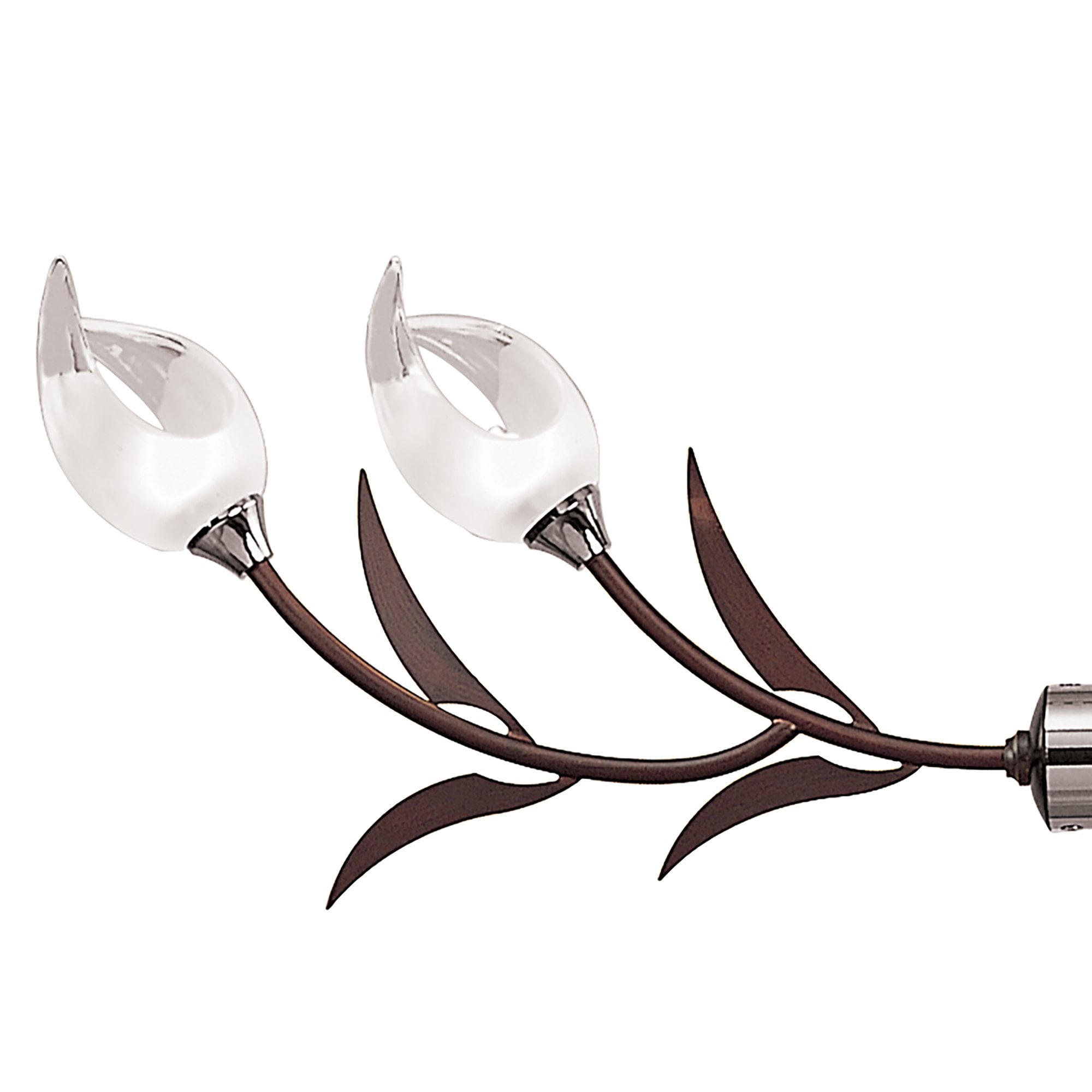 M0119 Holland Telescopic Linear Pendant Line 4 Light G9 Polished Chrome Wenge