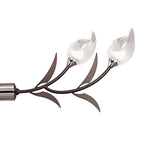 M0119 Holland Telescopic Linear Pendant Line 4 Light G9 Polished Chrome Wenge