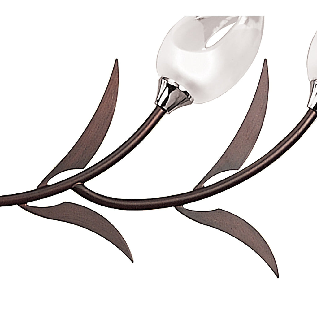 M0119 Holland Telescopic Linear Pendant Line 4 Light G9 Polished Chrome Wenge