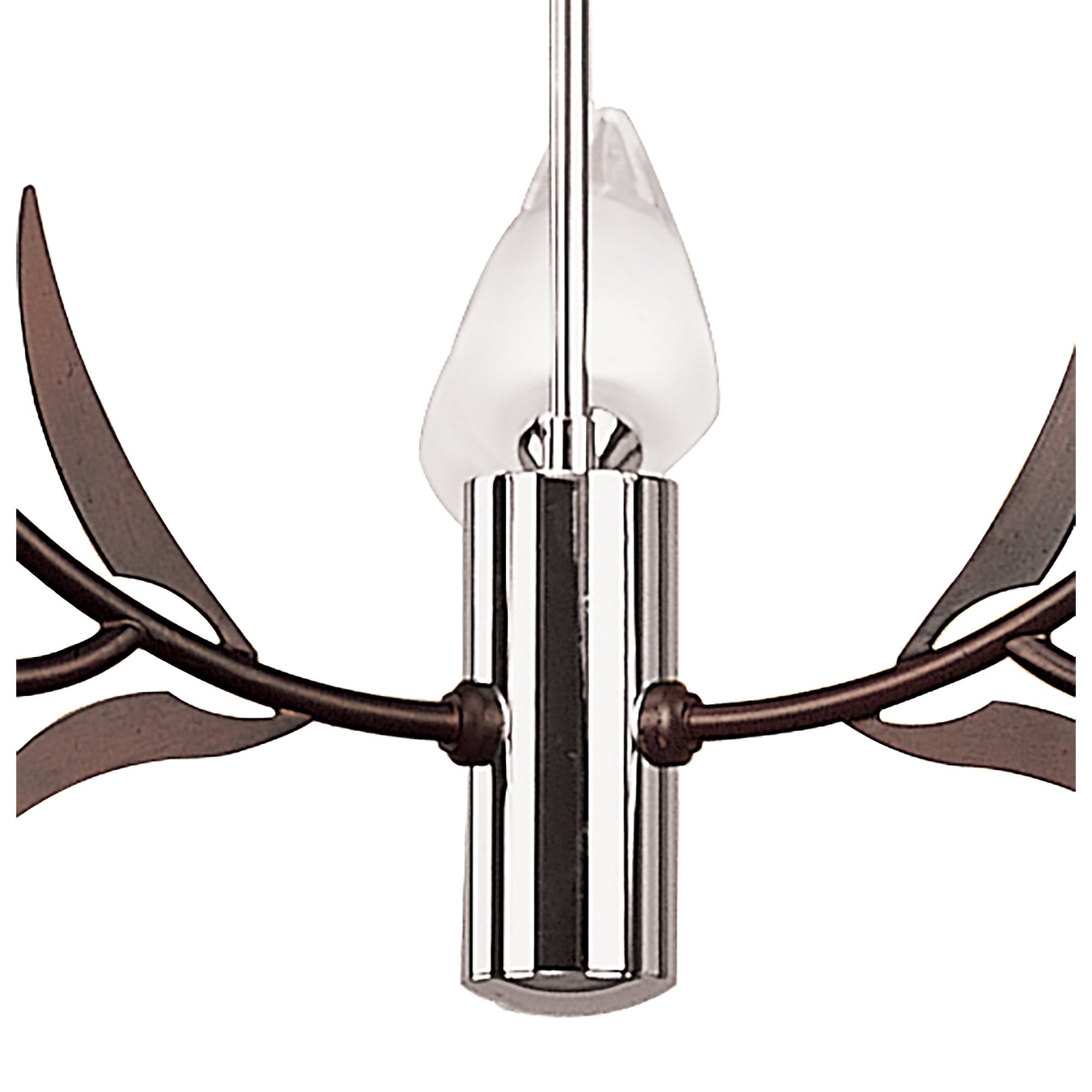 M0116 Holland Telescopic Pendant 9 Light G9 Polished Chrome/Wenge