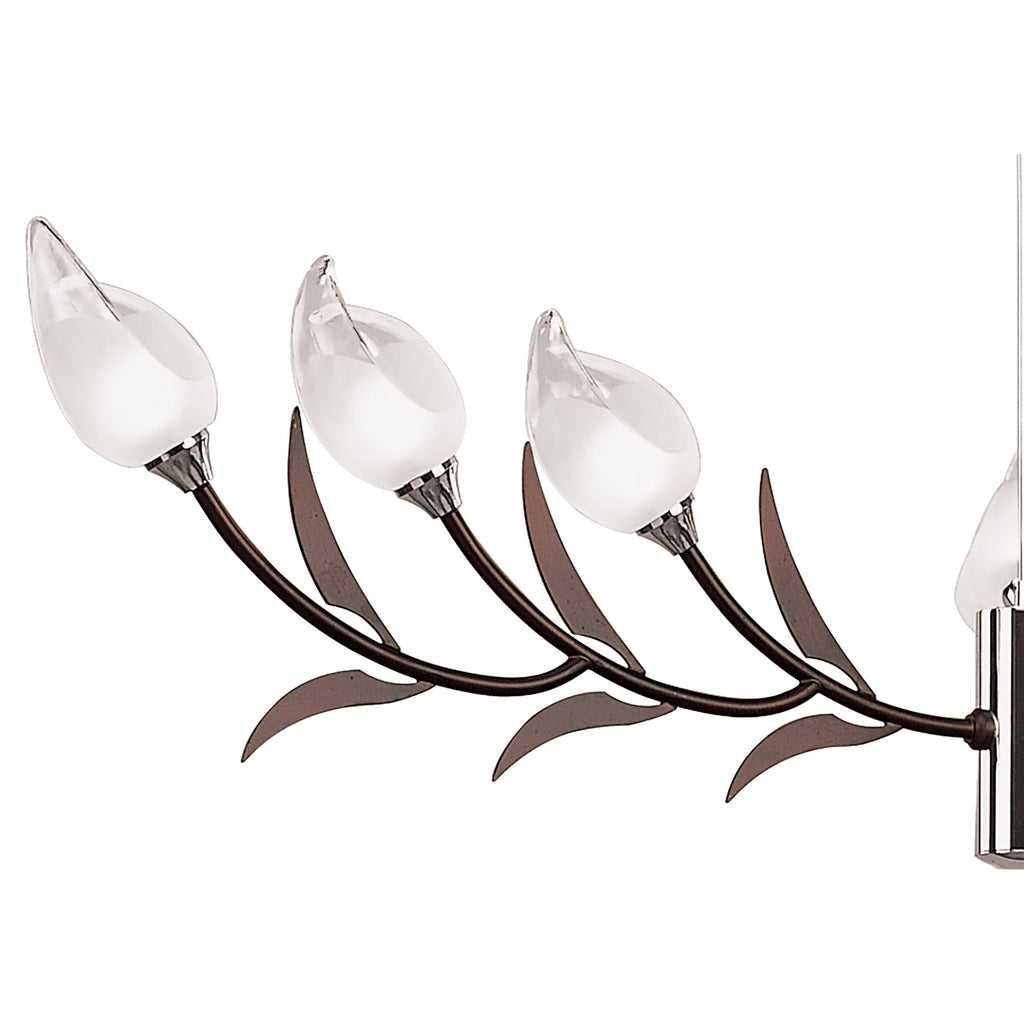 M0116 Holland Telescopic Pendant 9 Light G9 Polished Chrome/Wenge
