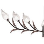M0116 Holland Telescopic Pendant 9 Light G9 Polished Chrome/Wenge