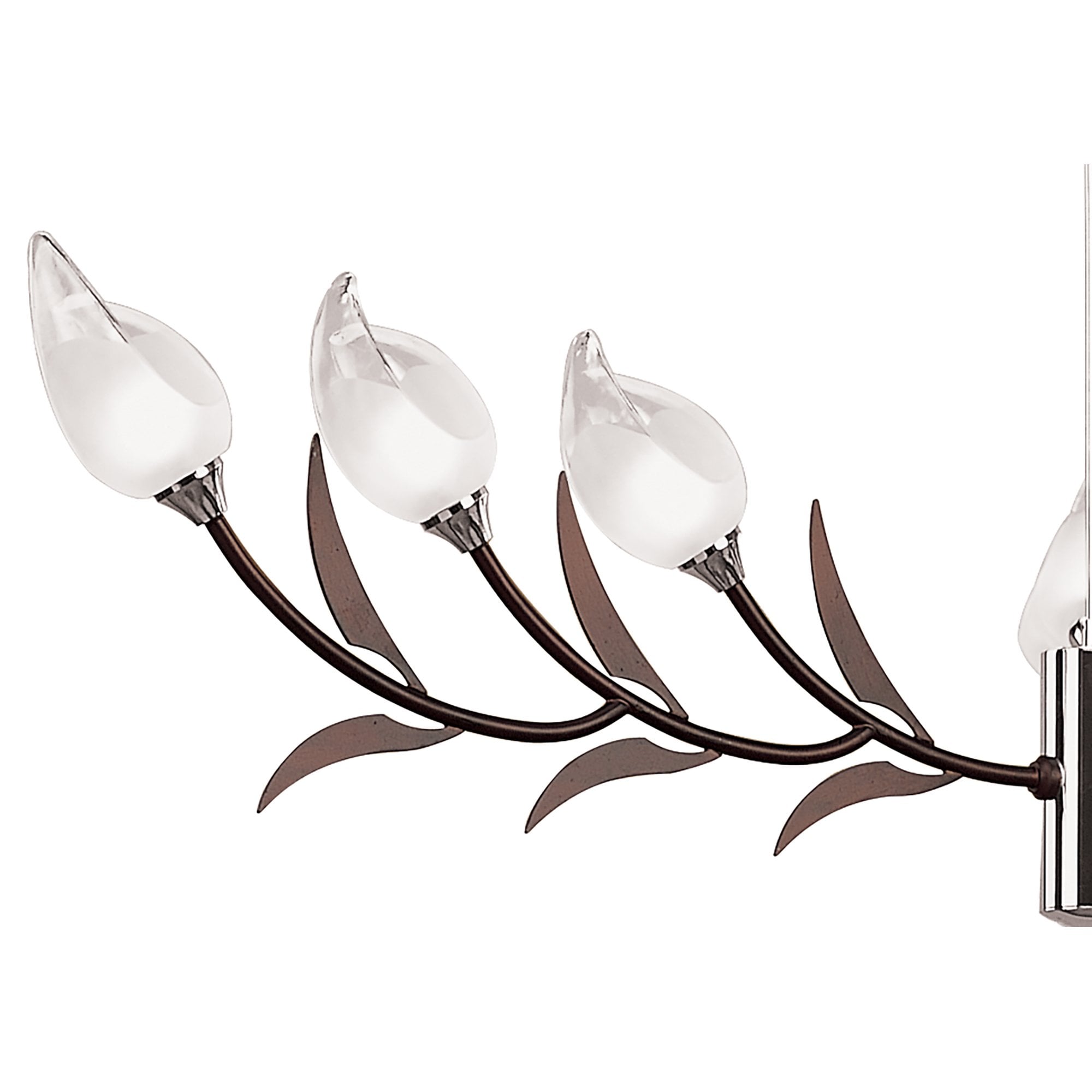 M0116 Holland Telescopic Pendant 9 Light G9 Polished Chrome/Wenge