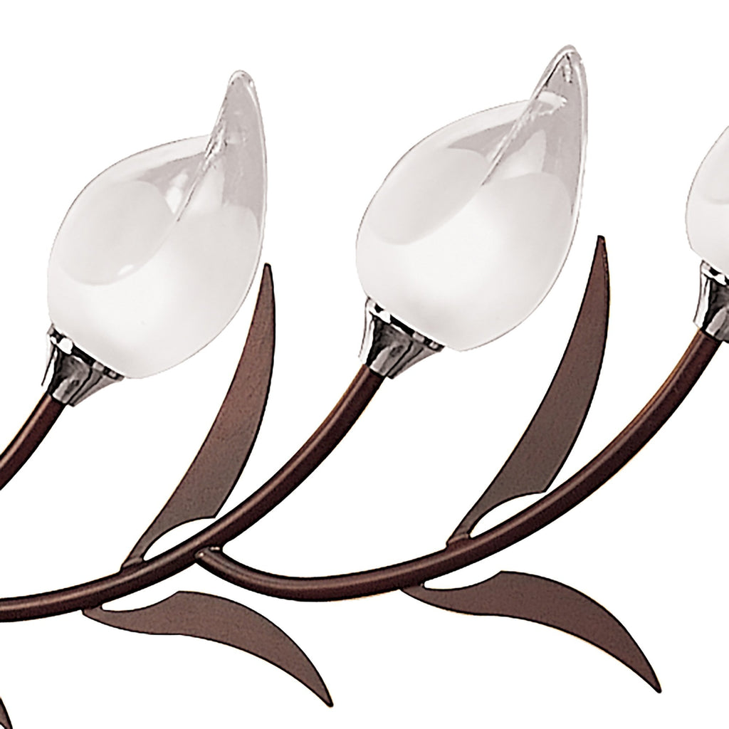 M0116 Holland Telescopic Pendant 9 Light G9 Polished Chrome/Wenge