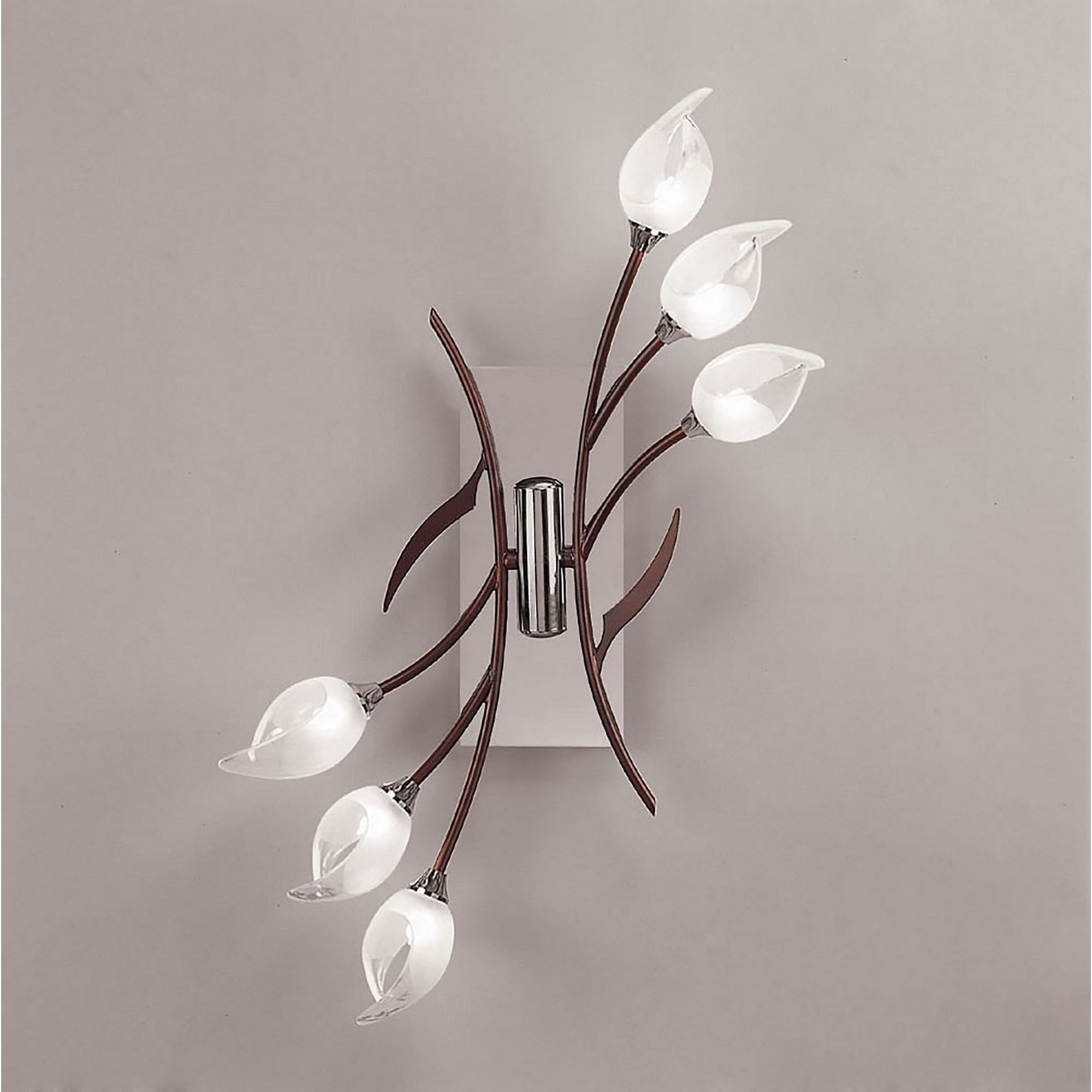 M0124/S Holland Ceiling/Wall Switched 6 Light G9 Polished Chrome/Wenge