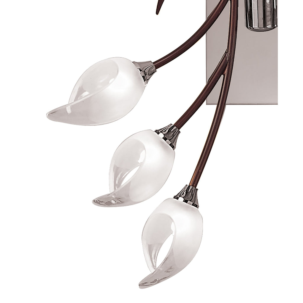 M0124/S Holland Ceiling/Wall Switched 6 Light G9 Polished Chrome/Wenge