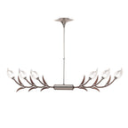 M0120 Holland Telescopic Linear Pendant Line 6 Light G9 Polished Chrome Wenge
