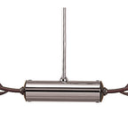 M0120 Holland Telescopic Linear Pendant Line 6 Light G9 Polished Chrome Wenge