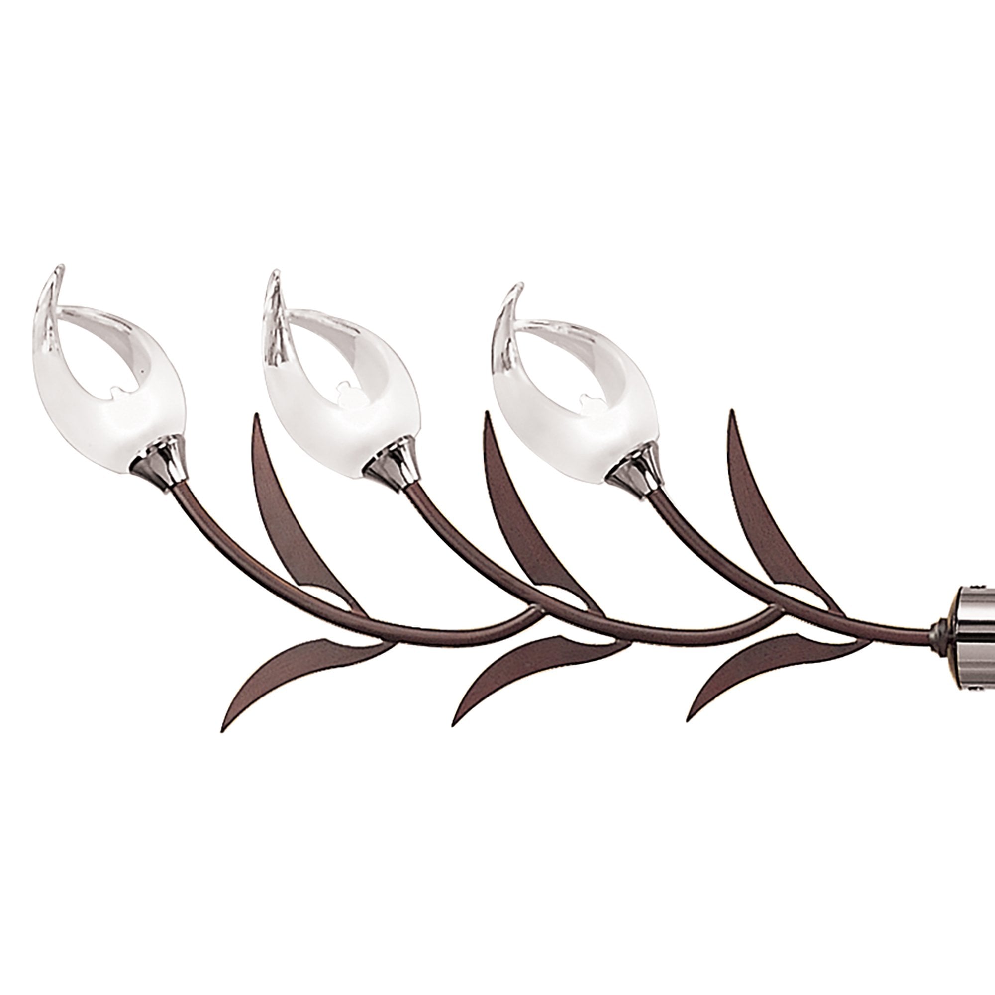 M0120 Holland Telescopic Linear Pendant Line 6 Light G9 Polished Chrome Wenge