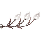M0120 Holland Telescopic Linear Pendant Line 6 Light G9 Polished Chrome Wenge