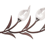 M0120 Holland Telescopic Linear Pendant Line 6 Light G9 Polished Chrome Wenge