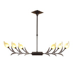 M0110 Holland Telescopic Linear Pendant Line 6 Light G9 Brown Black Oxide