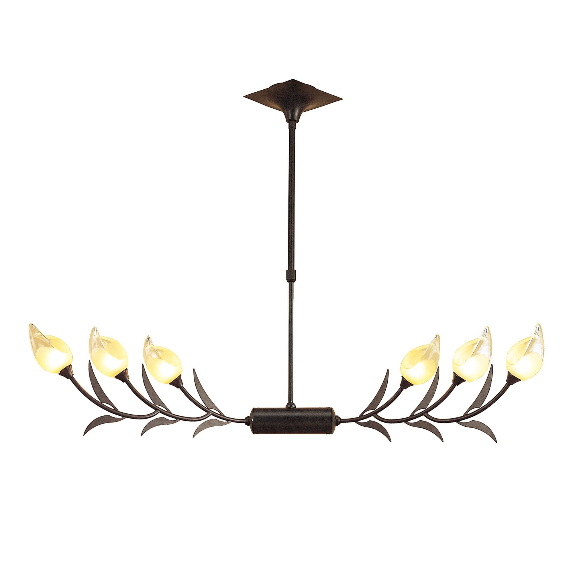 M0110 Holland Telescopic Linear Pendant Line 6 Light G9 Brown Black Oxide