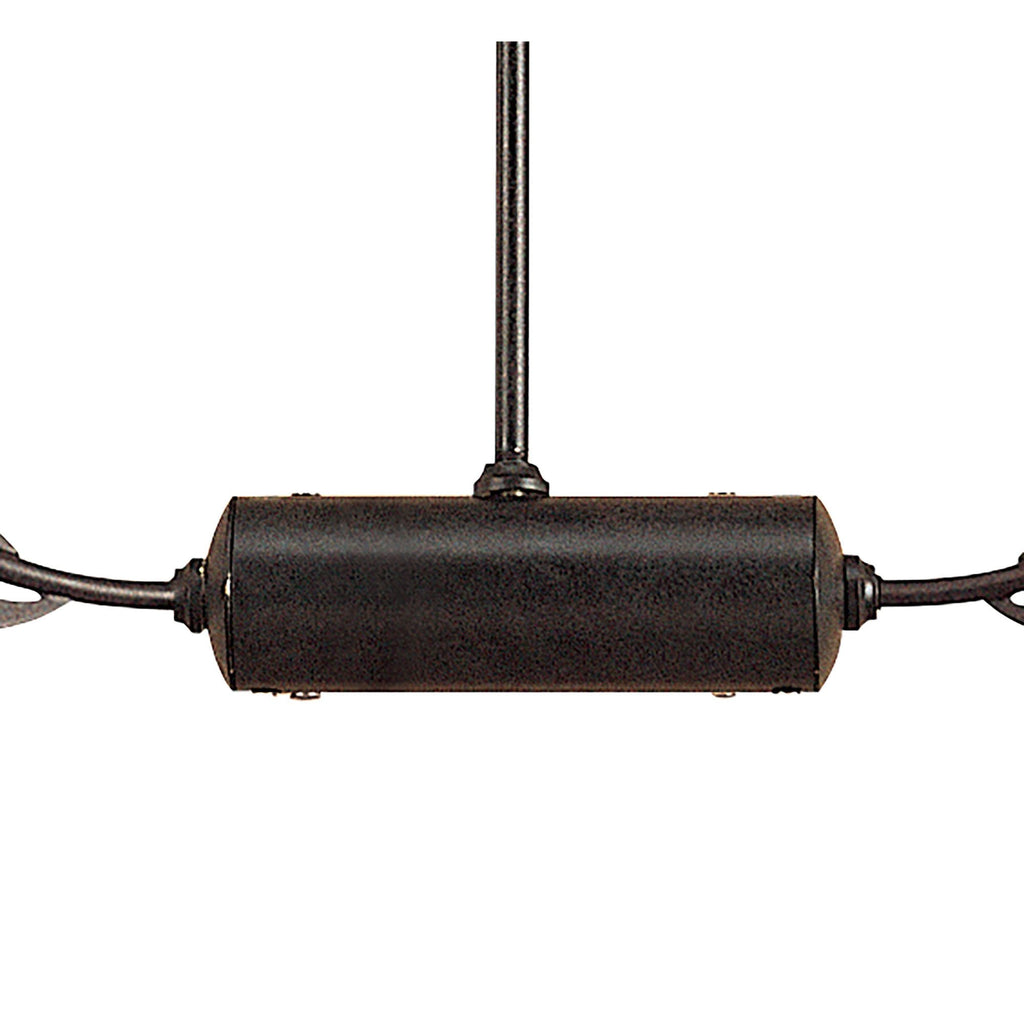 M0110 Holland Telescopic Linear Pendant Line 6 Light G9 Brown Black Oxide
