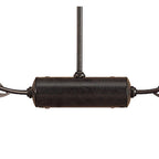 M0110 Holland Telescopic Linear Pendant Line 6 Light G9 Brown Black Oxide