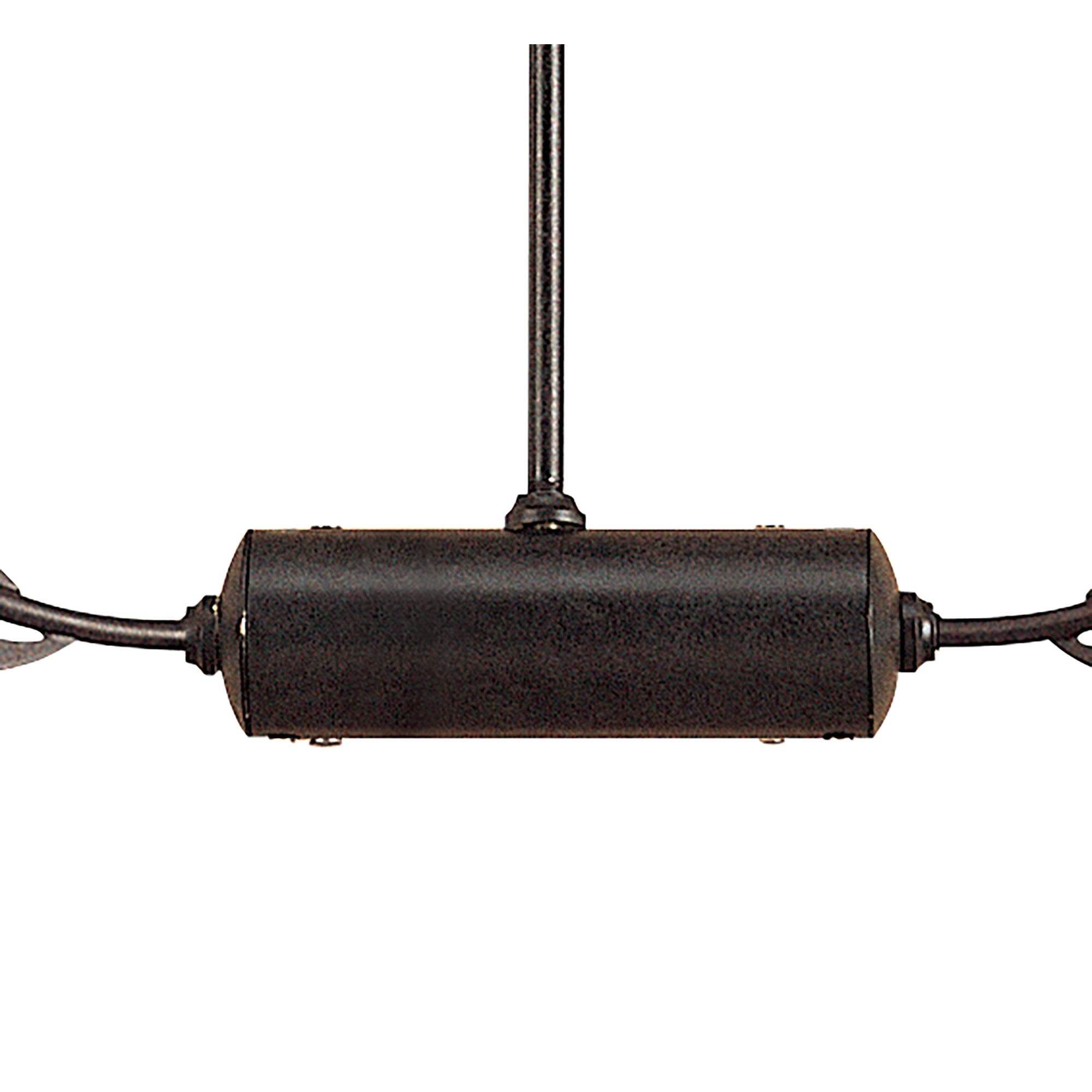 M0110 Holland Telescopic Linear Pendant Line 6 Light G9 Brown Black Oxide