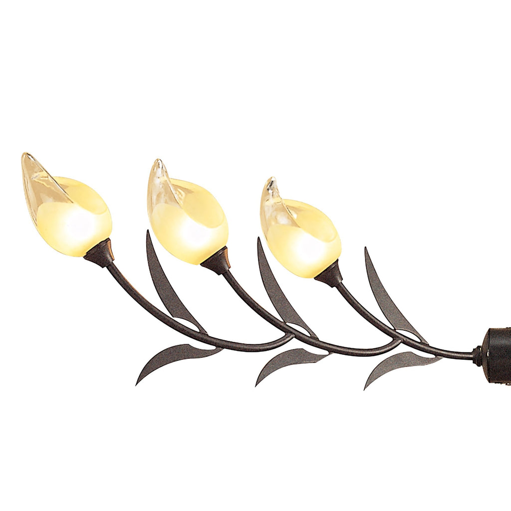 M0110 Holland Telescopic Linear Pendant Line 6 Light G9 Brown Black Oxide