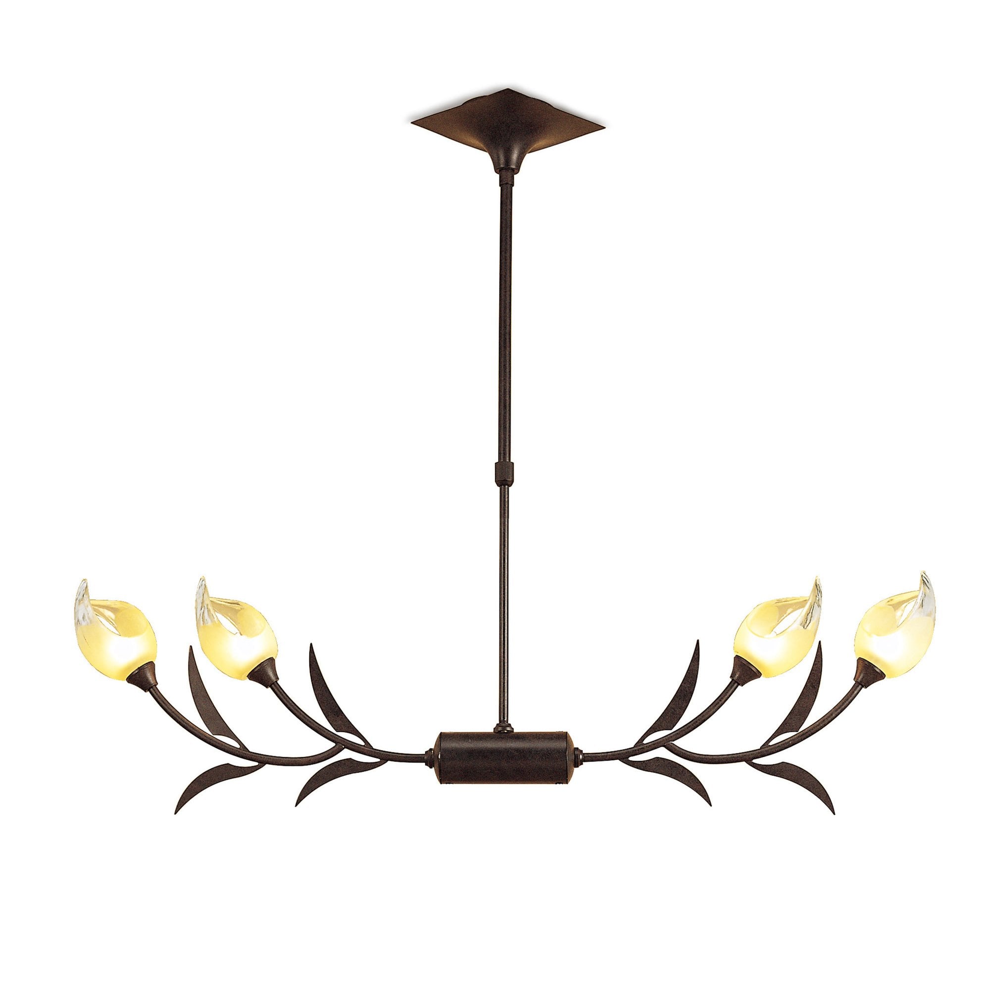 M0109 Holland Telescopic Linear Pendant Line 4 Light G9 Brown Black Oxide