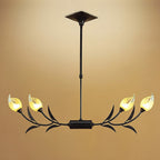 M0109 Holland Telescopic Linear Pendant Line 4 Light G9 Brown Black Oxide