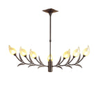 M0106 Holland Telescopic Pendant 9 Light G9 Brown/Black Oxide