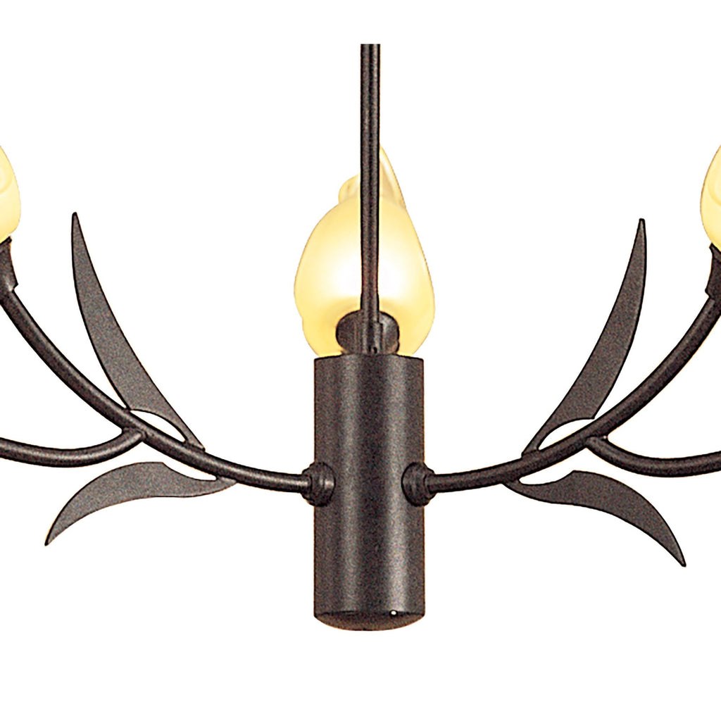 M0106 Holland Telescopic Pendant 9 Light G9 Brown/Black Oxide