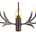 M0106 Holland Telescopic Pendant 9 Light G9 Brown/Black Oxide