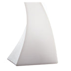 M1326 Flame Table Lamp 1 Light E27 Large Outdoor Opal White