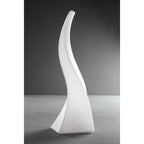 M1327 Flame Table Lamp 1 Light E27 Large Indoor Opal White